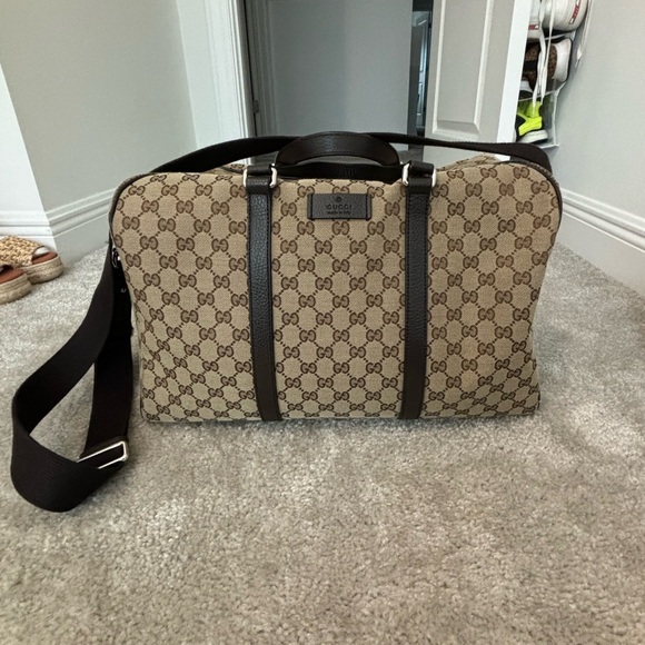 Gucci Monogram Carry On Duffle Bag - Picture 2 of 5